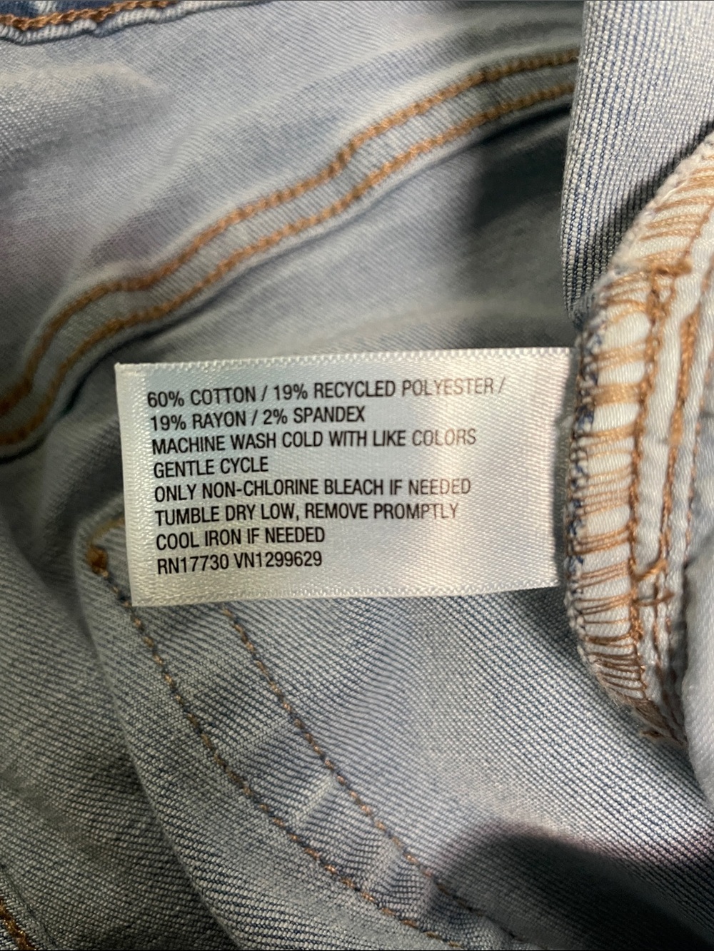 Ava & Viv Wide Leg High Rise Super Stretch Plus Size Blue Denim Jeans NEW - Picture 7 of 9